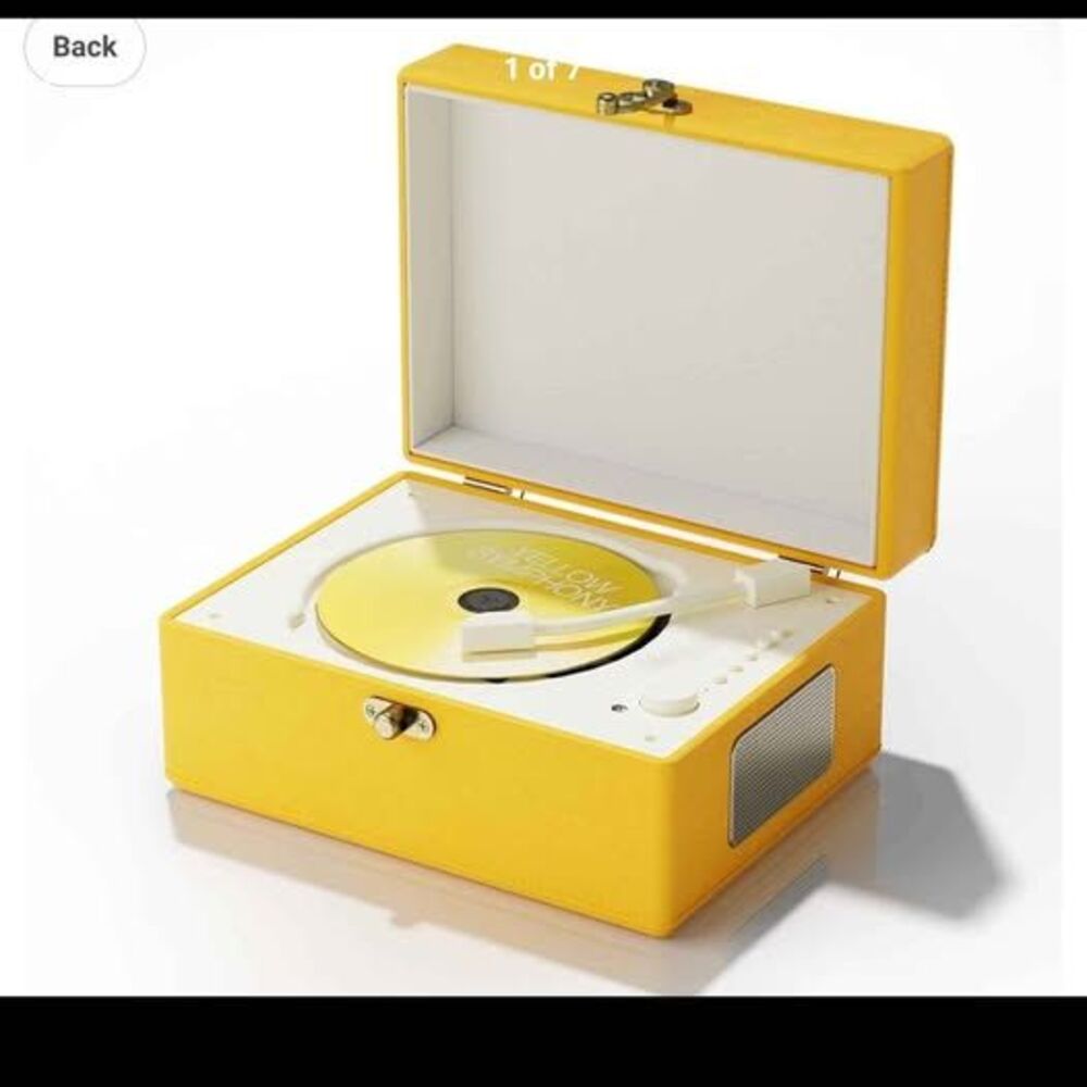 Yellow Symphony Portable CD Player - New in box